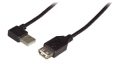 ethernet_es Cable USB 2_0 mejorado tipo A M codo - tipo A H